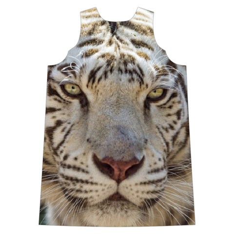 White Tiger 2 Shoulder Cutout Velvet  One Piece from ArtsNow.com Back