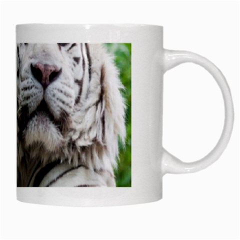 White Tiger White Mug from ArtsNow.com Right