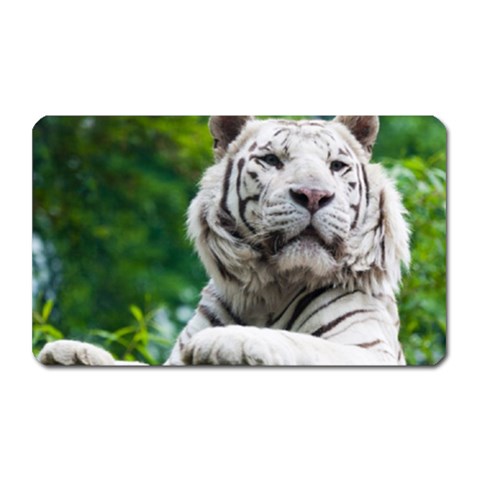 White Tiger Magnet (Rectangular) from ArtsNow.com Front