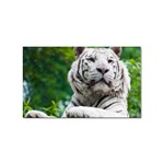 White Tiger Sticker Rectangular (100 pack)