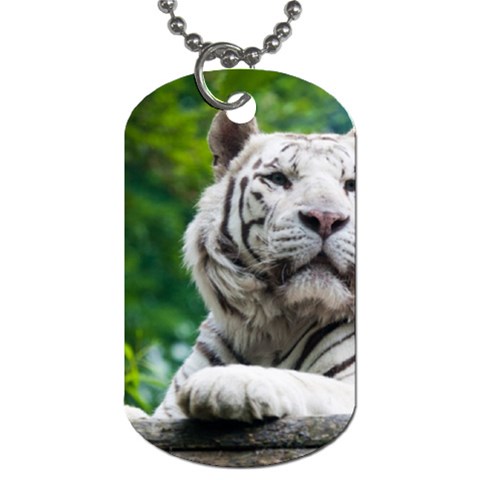 White Tiger Dog Tag (Two Sides) from ArtsNow.com Front