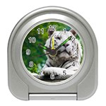 White Tiger Travel Alarm Clock
