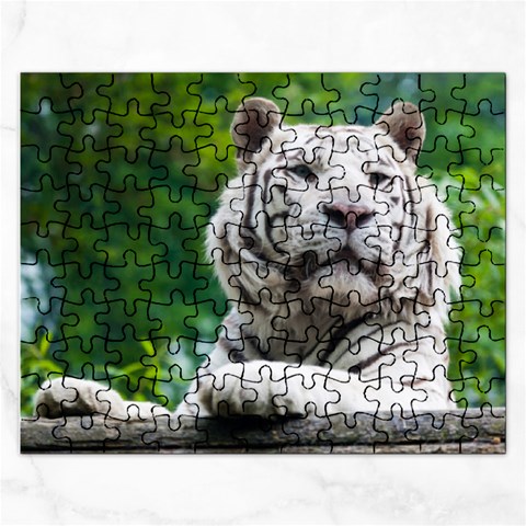 White Tiger Jigsaw Puzzle (Rectangular) from ArtsNow.com Front