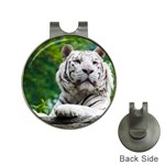 White Tiger Golf Ball Marker Hat Clip