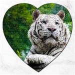 White Tiger Jigsaw Puzzle (Heart)