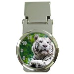 White Tiger Money Clip Watch