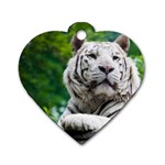 White Tiger Dog Tag Heart (Two Sides)