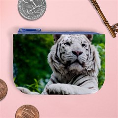 White Tiger Mini Coin Purse from ArtsNow.com Front