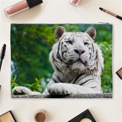 White Tiger Cosmetic Bag (XL) from ArtsNow.com Back