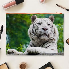White Tiger Cosmetic Bag (XL) from ArtsNow.com Back