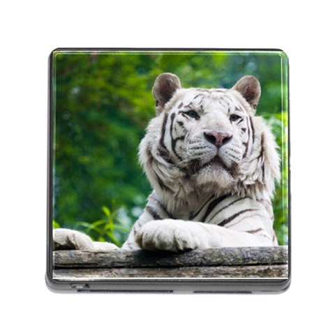 White Tiger Memory Card Reader (Square) from ArtsNow.com Front