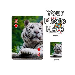 White Tiger Playing Cards 54 (Mini) from ArtsNow.com Front - Diamond2