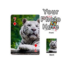 White Tiger Playing Cards 54 (Mini) from ArtsNow.com Front - Diamond7