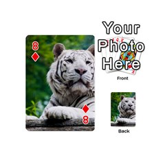 White Tiger Playing Cards 54 (Mini) from ArtsNow.com Front - Diamond8