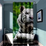 White Tiger Shower Curtain 36  x 72  (Stall)