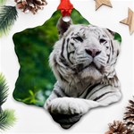 White Tiger Ornament (Snowflake)