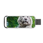 White Tiger Portable USB Flash (Two Sides)