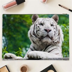 White Tiger Cosmetic Bag (XXL) from ArtsNow.com Back