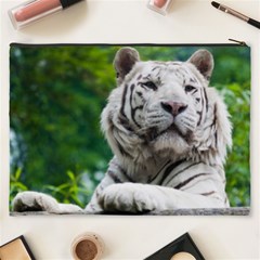 White Tiger Cosmetic Bag (XXXL) from ArtsNow.com Back