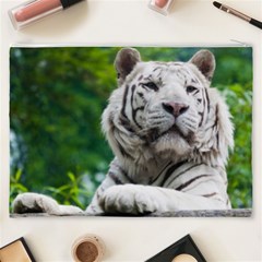 White Tiger Cosmetic Bag (XXXL) from ArtsNow.com Back