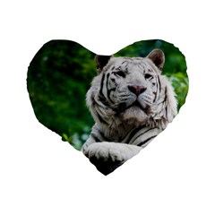 White Tiger Standard 16  Premium Heart Shape Cushion  from ArtsNow.com Back