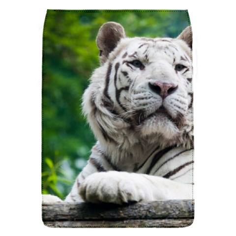 White Tiger Removable Flap Cover (S) from ArtsNow.com Front