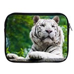 White Tiger Apple iPad Zipper Case