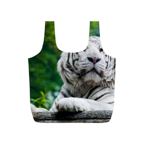 White Tiger Full Print Recycle Bag (S) from ArtsNow.com Front