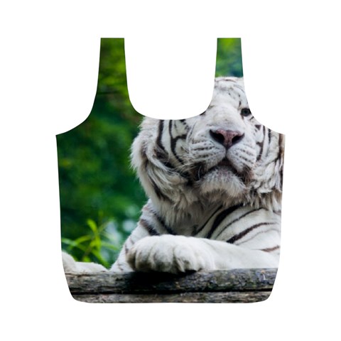 White Tiger Full Print Recycle Bag (M) from ArtsNow.com Front