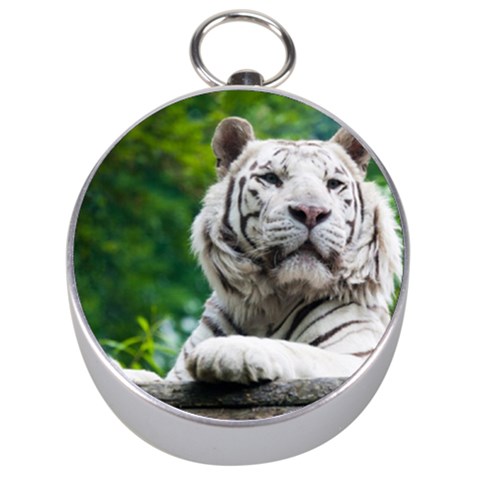 White Tiger Silver Compass from ArtsNow.com Front