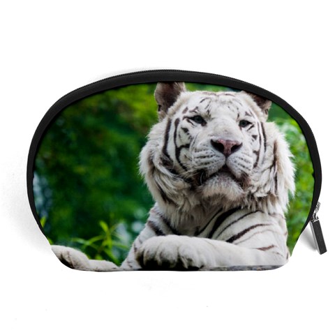 White Tiger Accessory Pouch (Large) from ArtsNow.com Front