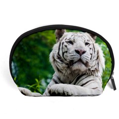 White Tiger Accessory Pouch (Large) from ArtsNow.com Front