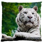 White Tiger Standard Flano Cushion Case (One Side)