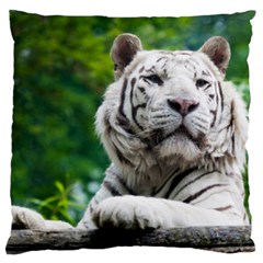 White Tiger Standard Flano Cushion Case (Two Sides) from ArtsNow.com Front