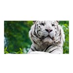White Tiger Satin Wrap
