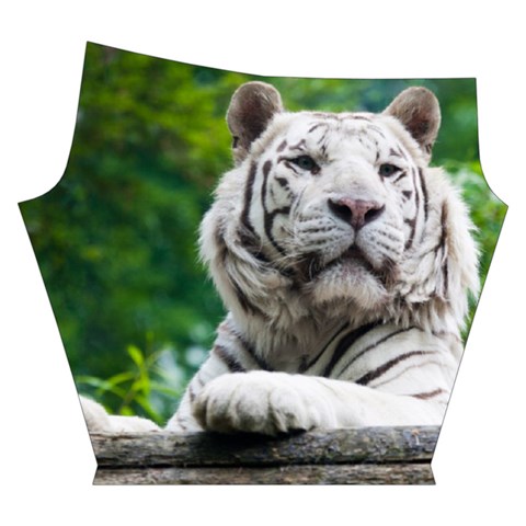 White Tiger Yoga Cropped Leggings from ArtsNow.com Right