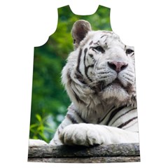 White Tiger Shoulder Cutout Velvet  One Piece from ArtsNow.com Back