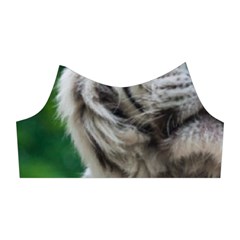 White Tiger Shoulder Cutout Velvet  One Piece from ArtsNow.com Left Sleeve