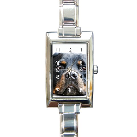 Rotwieller Rectangle Italian Charm Watch from ArtsNow.com Front