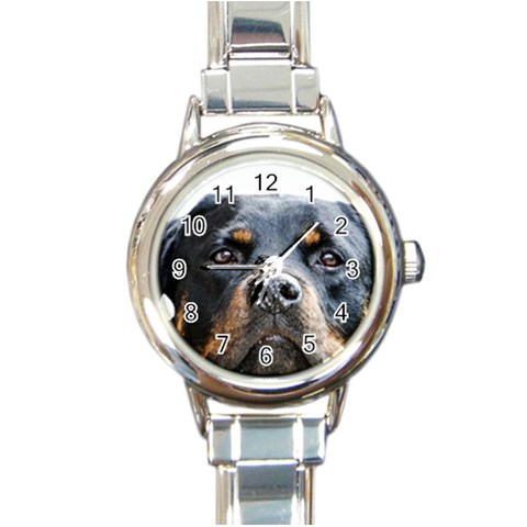 Rotwieller Round Italian Charm Watch from ArtsNow.com Front
