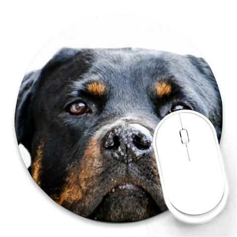 Rotwieller Round Mousepad from ArtsNow.com Front
