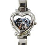 Rotwieller Heart Italian Charm Watch