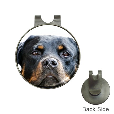 Rotwieller Golf Ball Marker Hat Clip from ArtsNow.com Front