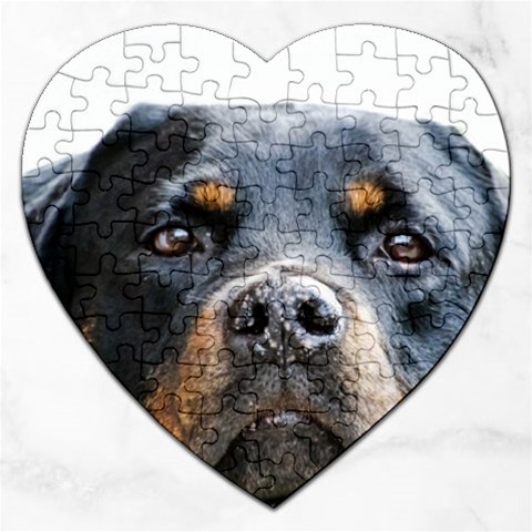 Rotwieller Jigsaw Puzzle (Heart) from ArtsNow.com Front
