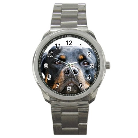 Rotwieller Sport Metal Watch from ArtsNow.com Front