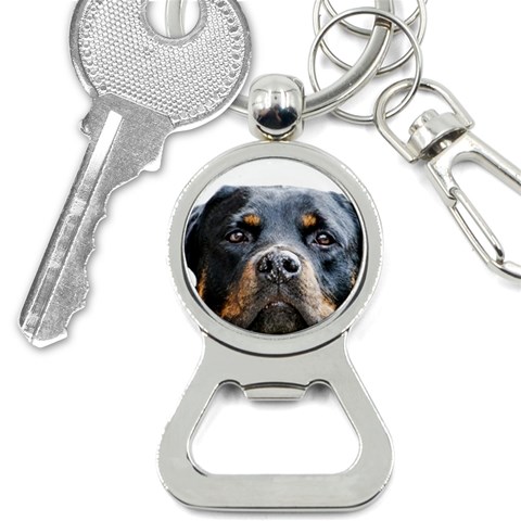 Rotwieller Bottle Opener Key Chain from ArtsNow.com Front