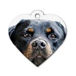 Rotwieller Dog Tag Heart (One Side)