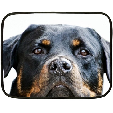 Rotwieller Fleece Blanket (Mini) from ArtsNow.com 35 x27  Blanket