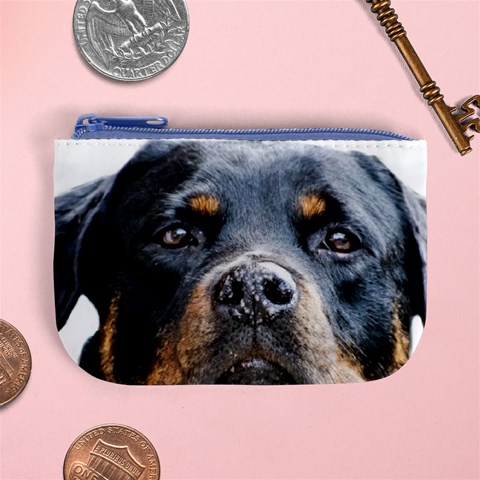 Rotwieller Mini Coin Purse from ArtsNow.com Front