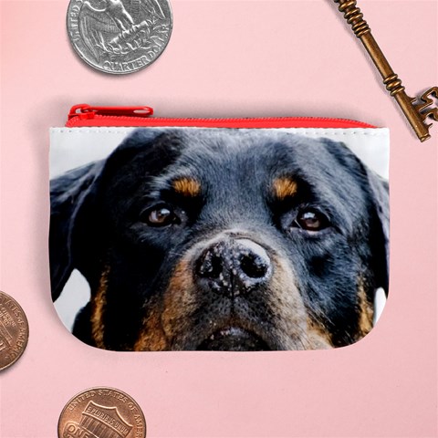 Rotwieller Mini Coin Purse from ArtsNow.com Front